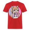 Cute Chibi Style Shirt Kawaii Anime Kitty Girl Chan with Cat Ears T-Shirt 3