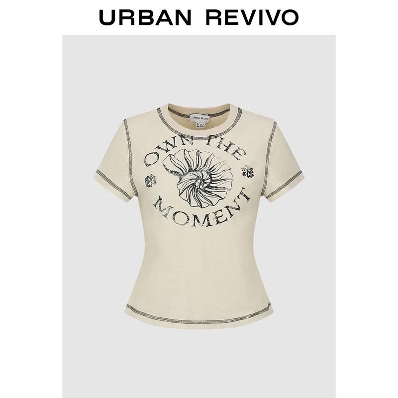UR2026 Women s Vintage Print Short Sleeve T-Shirt M