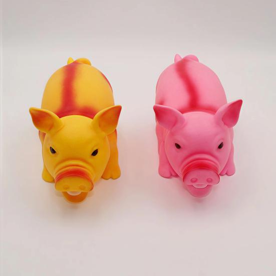 Schreiendes Schwein Quietschespielzeug mit realistischem Geräusch Weiches TPR Stressabbau Fidget für Kinder Erwachsene Niedliches tierförmiges Dekompressions-Gadget