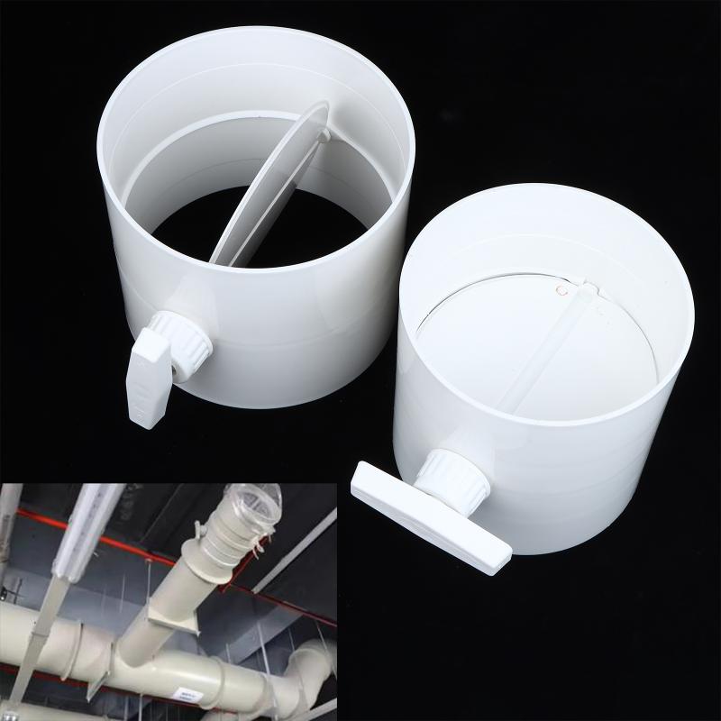 Portable PVC Air Valve Anti-Corrosion Round Pipe Air Volume Regulator 75-200mm for Livestock Farm Ventilation Use