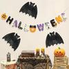 3D Iron Plastic Bat Ornament Halloween Party Essential Handcrafted Design For Porch Window Decoration
