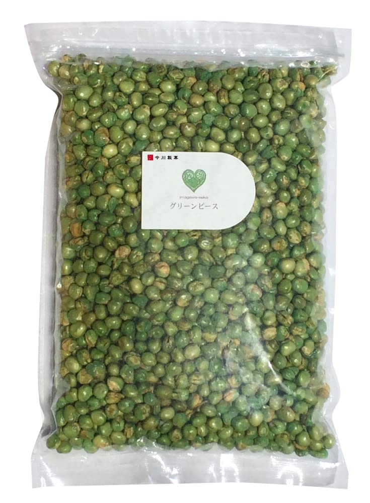 Imagawa Seika Green Moderately Bean Made with Processed in For Commercial Use Peas, Salty, Snacks, 1kg, Peas, Japan,