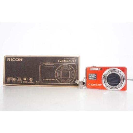 Used RICOH Caplio R7 Compact Digital Camera | 8.15 Megapixels | Optical Zoom | Pocket-Size Point & Shoot | Orange
