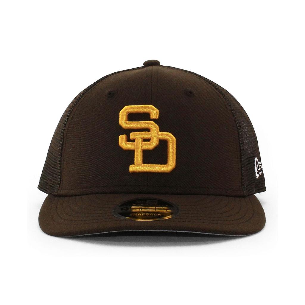 [New Era] Mesh Cap LP9FIFTY San Diego Padres MLB TRUCKER MESH CAP SAN DIEGO PADRES LOW PROFILE SNAPBACK SNAPBACK Hat 950 [Product]