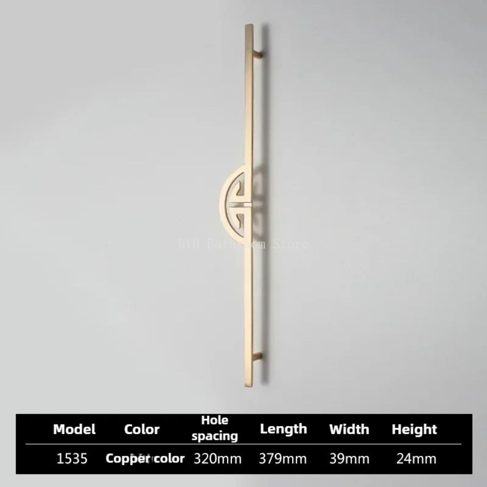 Lengthened Cabinet Door Handle Gold Cabinet Door Knob Durable Drawer Pull Handle  Cupboard