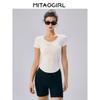 Mitaogirl Kendall Short-Sleeved T-shirt for Women Breathable Quick-Drying Top Summer New Arrival Slim Look Running Yoga Workout Clothes Thin