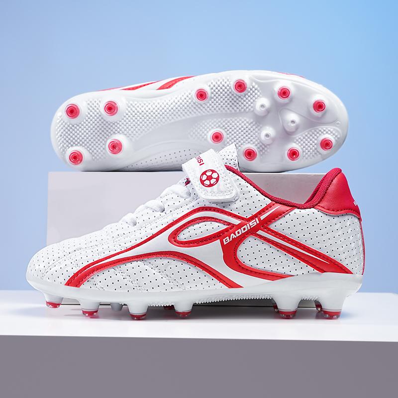 Kids Soccer Shoes Society FG School Football Boots Cleats Grass Sneakers Boys Girls Outdoor Athletic Training Sports Footwear