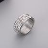 New Trendy Stainless Steel Round Ring for Men
