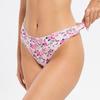 Patterned T-back panties Seamless invisible breathable briefs Low-rise women's knickers Thong underwear