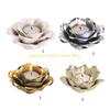 92MF Flower Candle Holder Ceramic Tea Light Holders Candlestick Stand Table Decor
