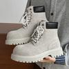 Großer Kopf Outdoor High-Top Wüstenstiefel Martin Stiefel Erhöhende Plateau-Schuhe Zeigen Orgasmus Lokomotive Stiefel