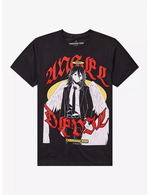 Camiseta de anime Chainsaw Man, ángel, lote gráfico ángel demonio
