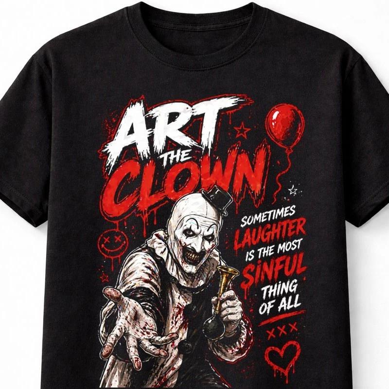 Art The Clown Terrifier Horror Movie Slasher Graphic Unisex TShirt S