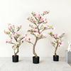 Artificial Magnolia Tree: Indoor Potted Decorative Plant for Home, Hotel, or Living Room Decor