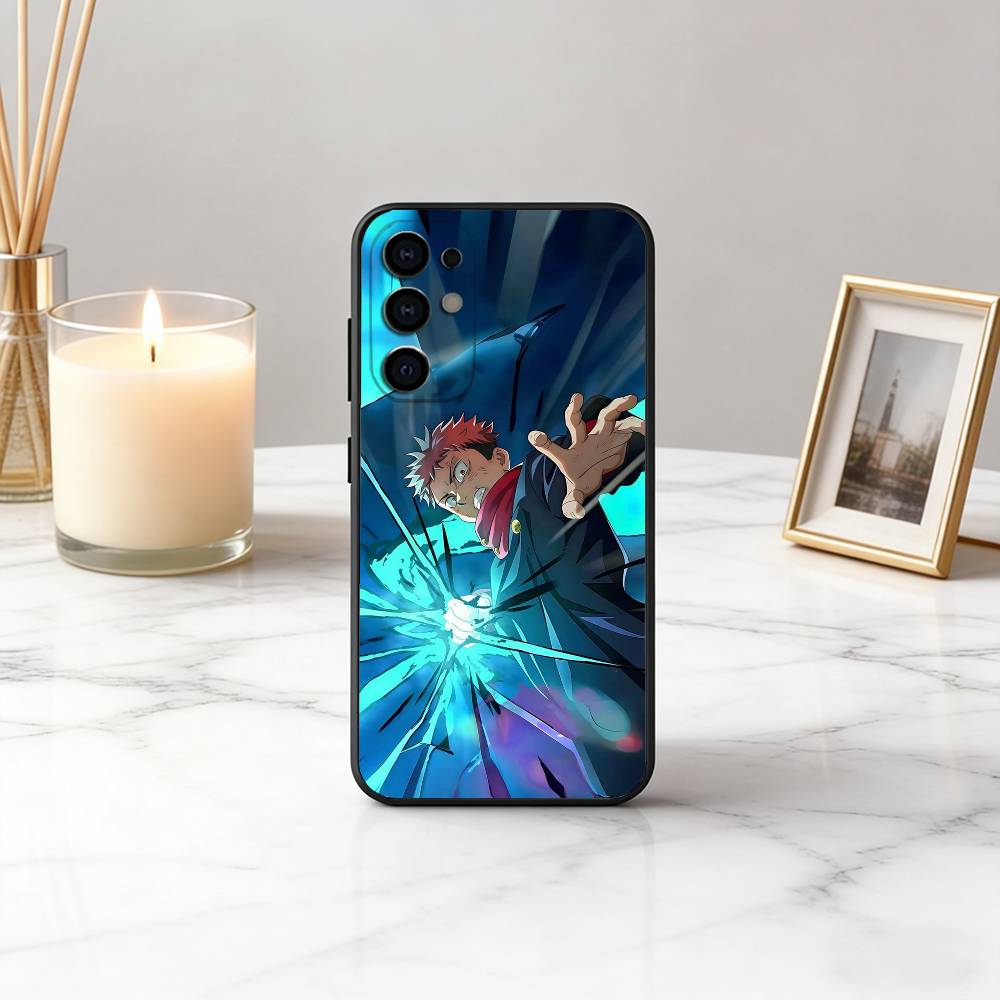 Jujut-su Y-Yuji I-Itadori-YI K-Kaisen Phone Case Black Silicone Soft For Samsung S25,S24,S21,S22,S23,S30,Ultra,S20,Plus,Fe,Lite