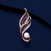 The Orchid Brooch for Women Is Exquisite and Unique. It Features A Leaf Corsage with A Niche Design and A Pearl Brooch