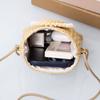 2025 Summer New Fashion Casual Trend Foreign Style Casual Bag Small Flower Woven Shoulder Messenger Bag Mobile Phone Bag