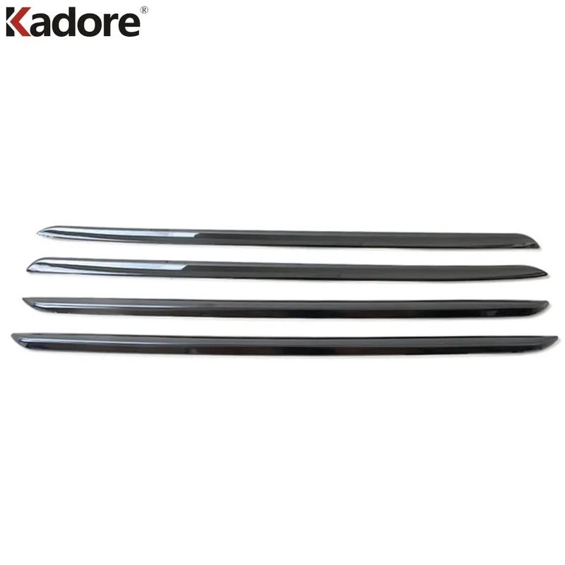 For Kia Rio 4 X-line 2018 Stainless Steel Car ide Inner Door Panel Cover Trim Molding Garnish Strip Interior Accessories