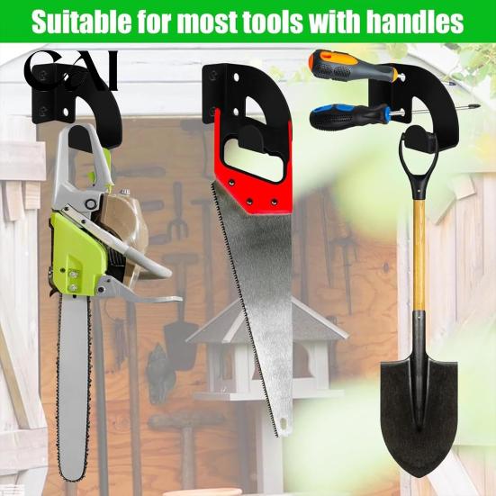 Lawn Tool Organizer for Shed Garage Trimmer Rack, Garden Power Hanger, Wall Mounted Weed Electric Drill Hanger Whackers Holder Grass Hedge Tools