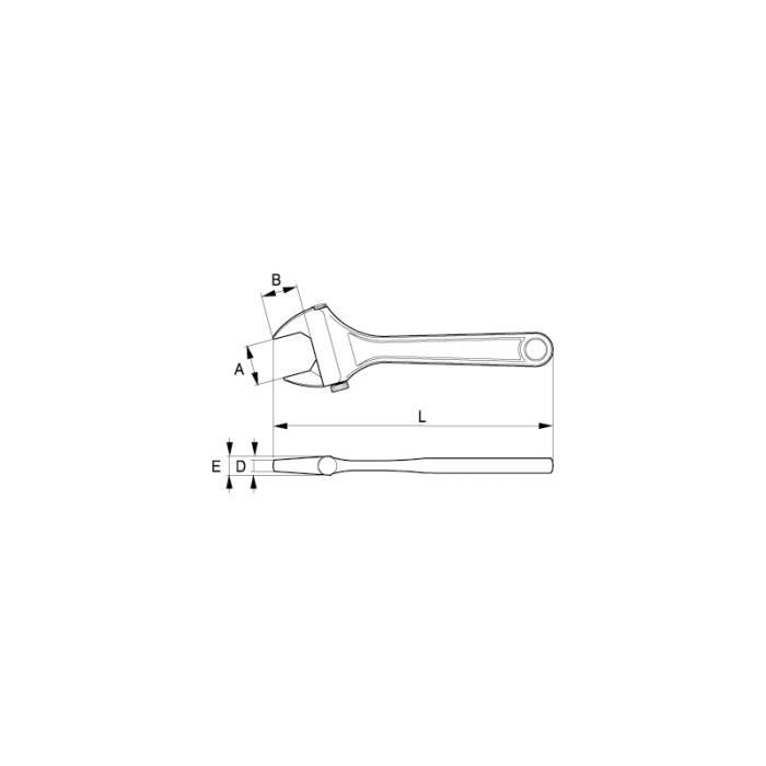 Clé à molette à usage industriel IRIMO 405 mm - 1061