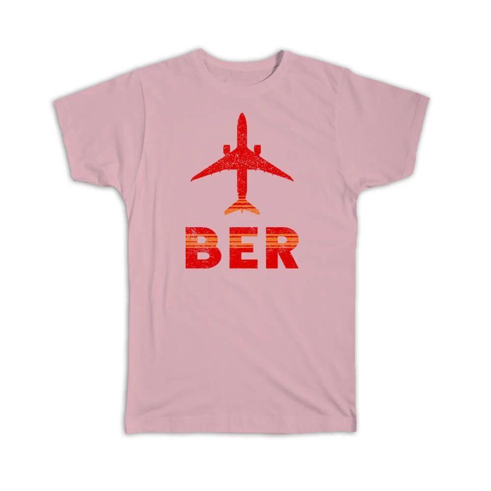 Gift T-Shirt : Germany Berlin Brandenburg Airport BER Travel Airline Pilot S