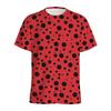 Cute Ladybug 3D Printed T-shirt For Men Round Neck Short-sleeved Tees Summer Fashion Kids Cartoon Insect Graphic Tops T Shirt