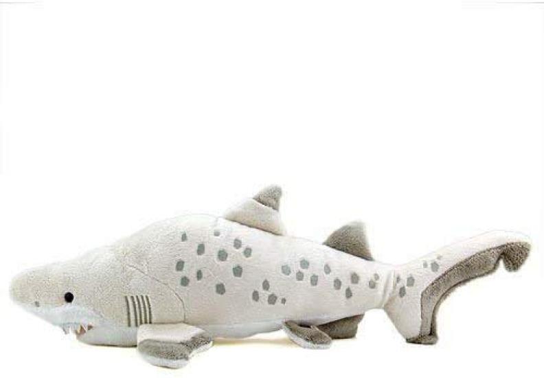 Carolata Grey Shark Plush Toy Realistic Shark Sea Creature Animal Toy Doll Gift Present Birthday Christmas Present (Medium Size/Soft Touch) (Twice