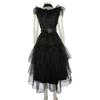 Wednesday Addams Kids Dress Cosplay Costume Party A-shaped Tiered Skirt