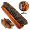 1 Conjunto Aplicador de Polimento Escova de Limpeza para Sapatos e Botas Escova de Limpeza para Camurça Kit de Escovas para Sapato com Crina de Cavalo Brilho Limpeza de Interior de Carro