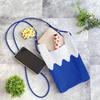 Rootote 2532 Mini Knit Shoulder Bag with Mount Fuji Design, CJ.BabyLoo.knit.Fuji-A (Blue)