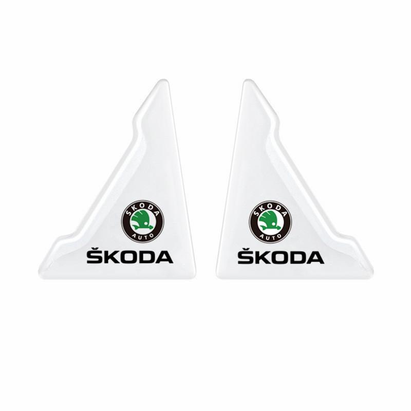 Clear Invisible Door Corner Anti-Collision Protector Sticker 2PCS Self-Adhesive Anti-Scratch Car Styling For Skoda Octavia A5 A7