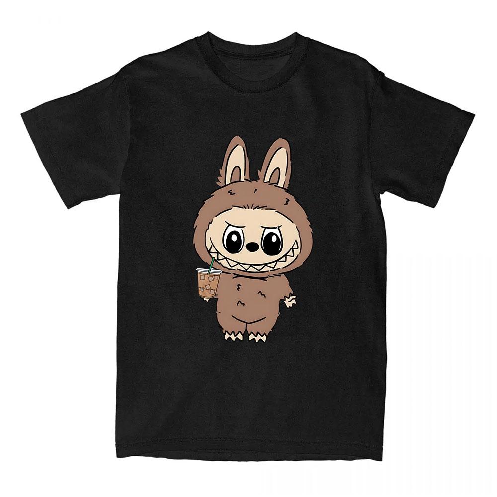 Girls Tees Kawaii Doll Labubu T-shirt 2025 Fashion Cartoon Graphic Tshirts Short Sleeve Cotton Female T Shirts Streetwear Women