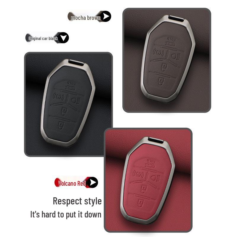 Premium Metal Shell Protective Key Case for Ssangyong Korando, Tivoli, Rexton 5-Button Remote