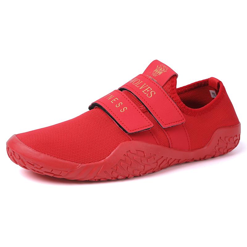 Women Light Elastic Training Shoes Men's Weightlifting Squat Shoes Barefoot Gym Fitness Sneakers Casual Sports Shoes Non-slip