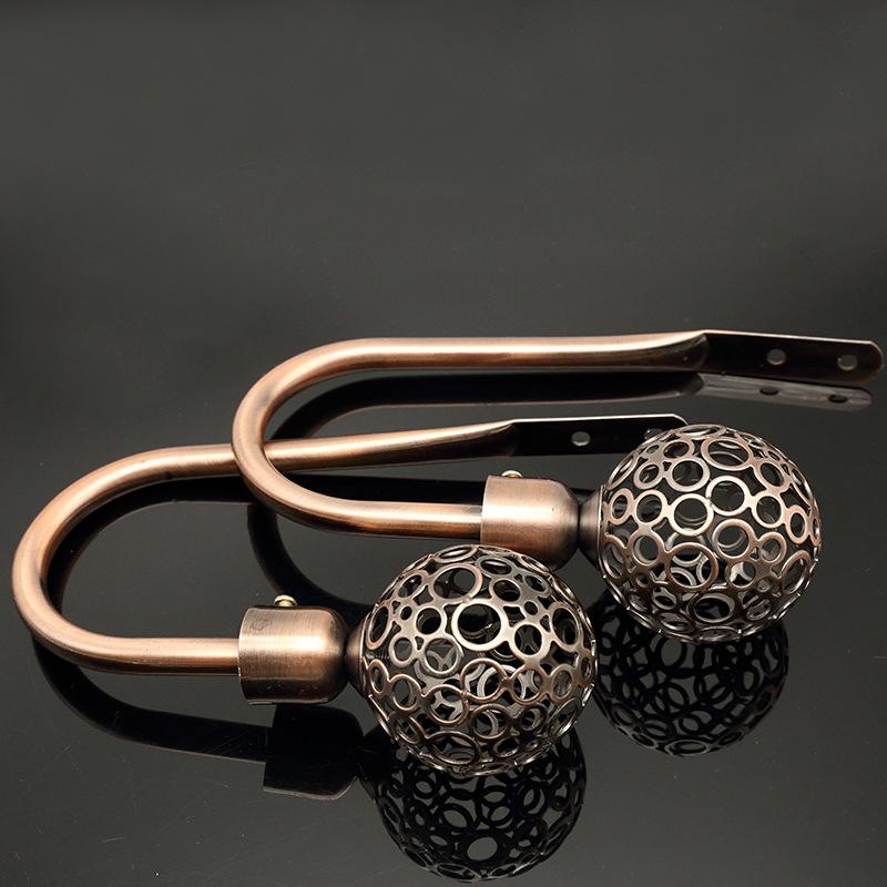 1Pcs New Large Stylish Curtain Hold Back Metal Tie Tassel Arm Hook Loop Holder U Shaped Round Window Wall Decoration Hanger 2023