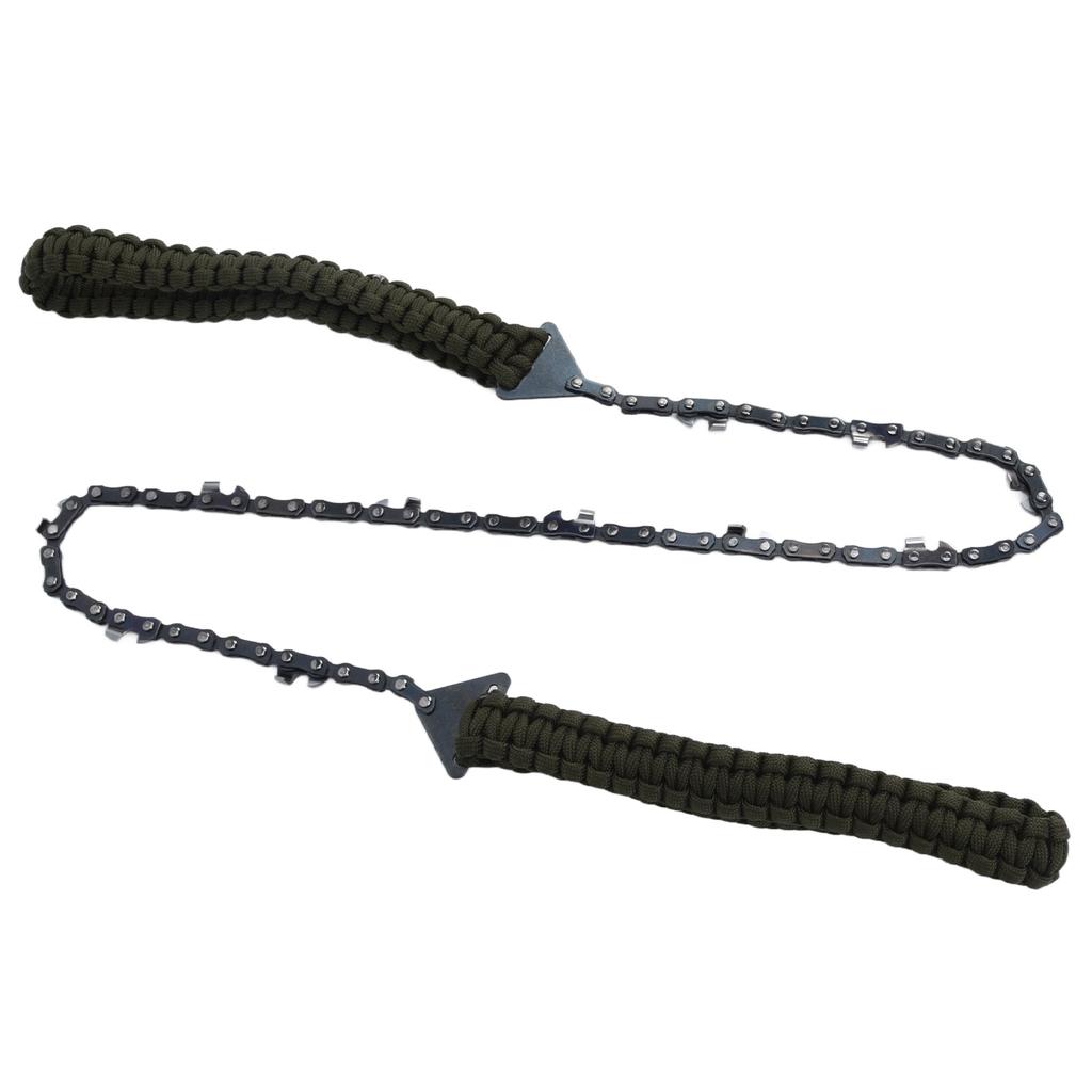 24in Pocket Chain Saw Outdoor Camping Hand Rope Chain Saw Portable Wood Cutting Pocket Chainsaw for Garden