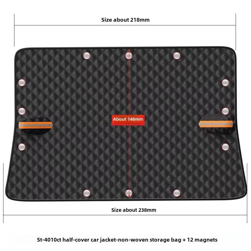 

Черный автомобильный снегозащитный экран козырек на лобовое стекло Стеклянный козырек утолщенный магнитный снежный чехол антифризная куртка-получехол