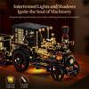 Creative 1331Pcs Vintage Mechanical Steam Car Building Blocks City Retro Steam Punk Vehicle Desktop Decoration Bricks Toys Gift