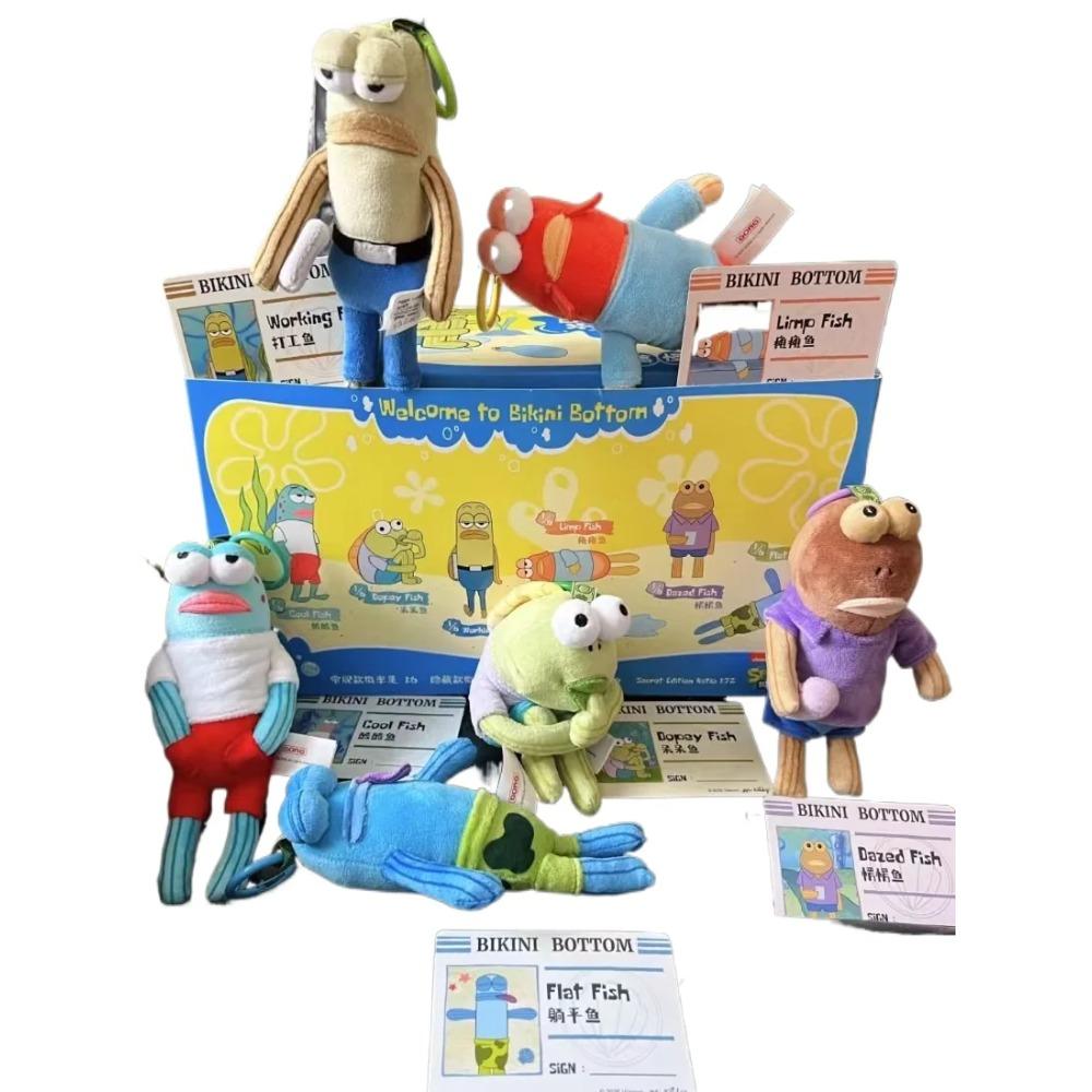 Genuine Bikini Botton Buddies Series Funny Plush Pendant Blind Box Trendy Doll Collection Cartoon Backpack Pendant Surprise Gift