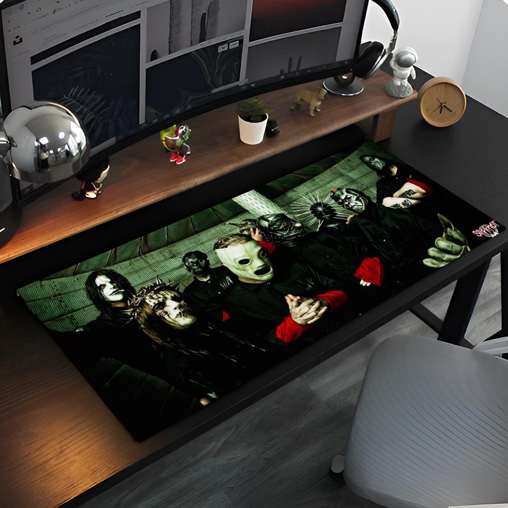 Slipknot Mauspads Anime-Spiel Mauspads cs lol XXL Zuhause HD Computertischmatten Teppich Gamer Büro Laptop Weiche Schreibtischoberfläche X