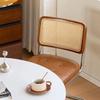 Rattan Bow-Shaped Nordic Retro Dining Chair - Mid-Century Style for Cafe, Hotel, or Leisure Spaces