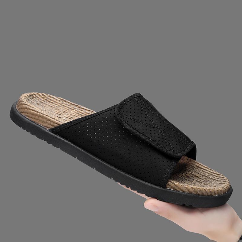 Summer Men Sandals Beach Slippers Fashion Outdoor Slippers Casual Beach Water Sports Shoes Breathable Hollow Flip Flops Cheap Male Aqua Sneaker