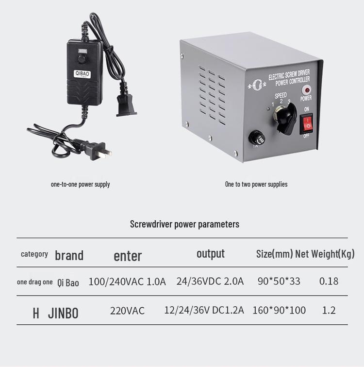 Qibao Seiko 3C Einstellbares Drehmoment und Geschwindigkeit Elektrischer Schraubendrehersatz