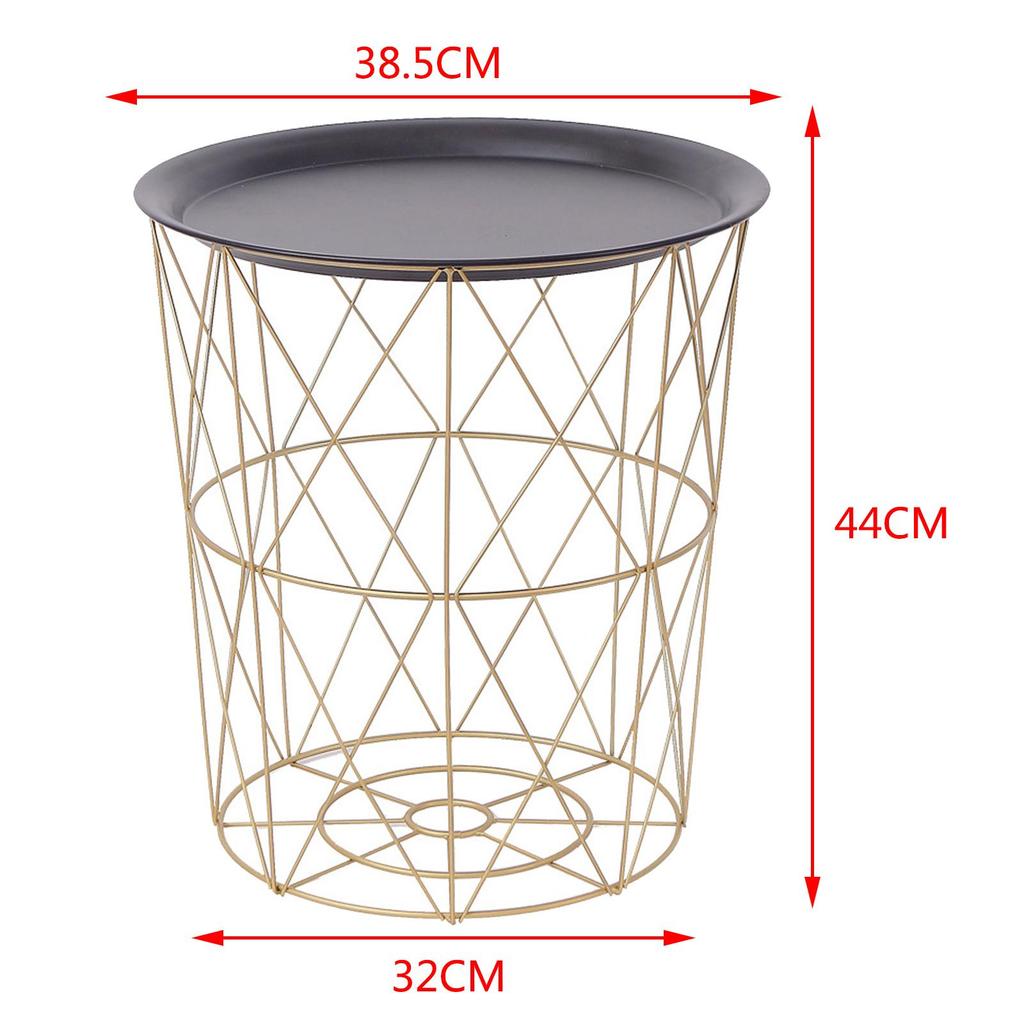 Metal Detachable Tea Table, which has Large Storage Capacity, is Suitable for Home and Office Table