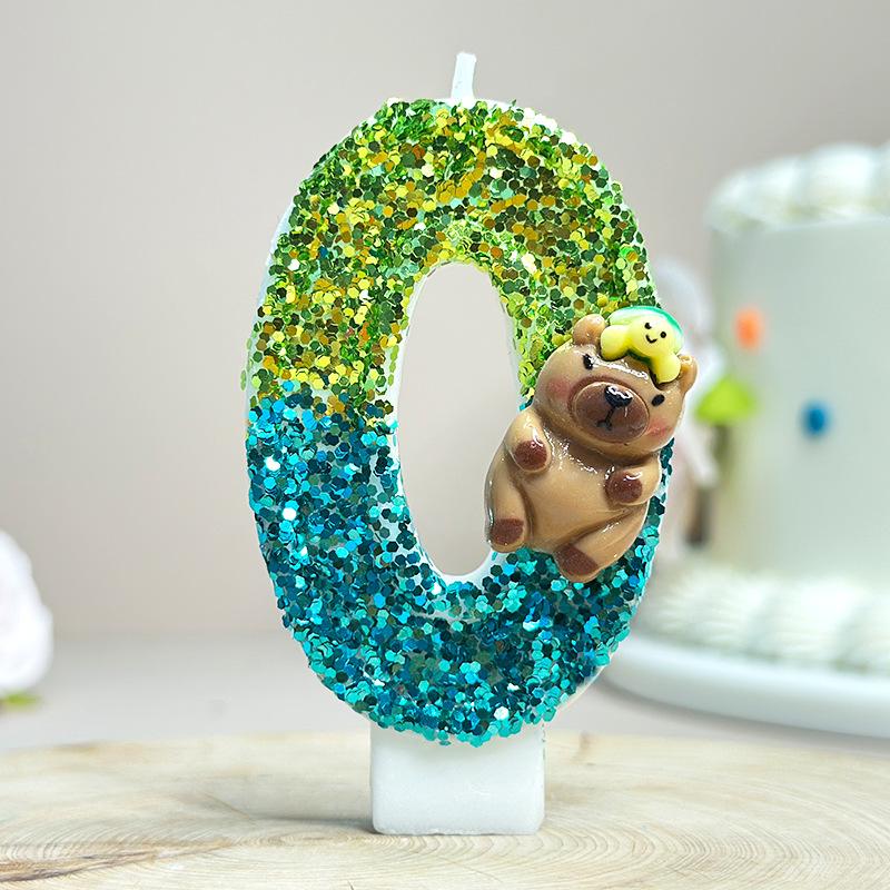 

Digital Candle Birthday Little Celebration Cake Topper Decoration One Size