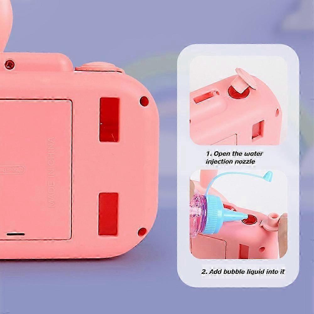 Bubble Camera Bubble Blowing Products Bubble Makers Cartoon Toy with Light Music