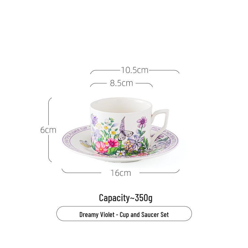 Handmade Ceramic Sunflower Blooms Tea and Coffee Cup Set 240ml