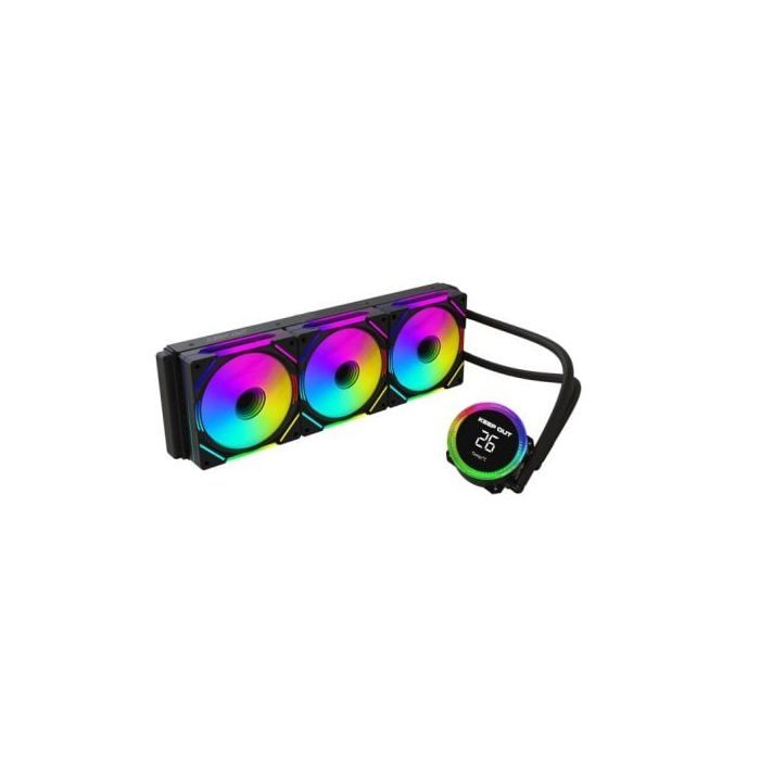 Refrigerador líquido Keep Out XWC-360PRO 3 Ventiladores ARGB Aluminio 360mm Negro