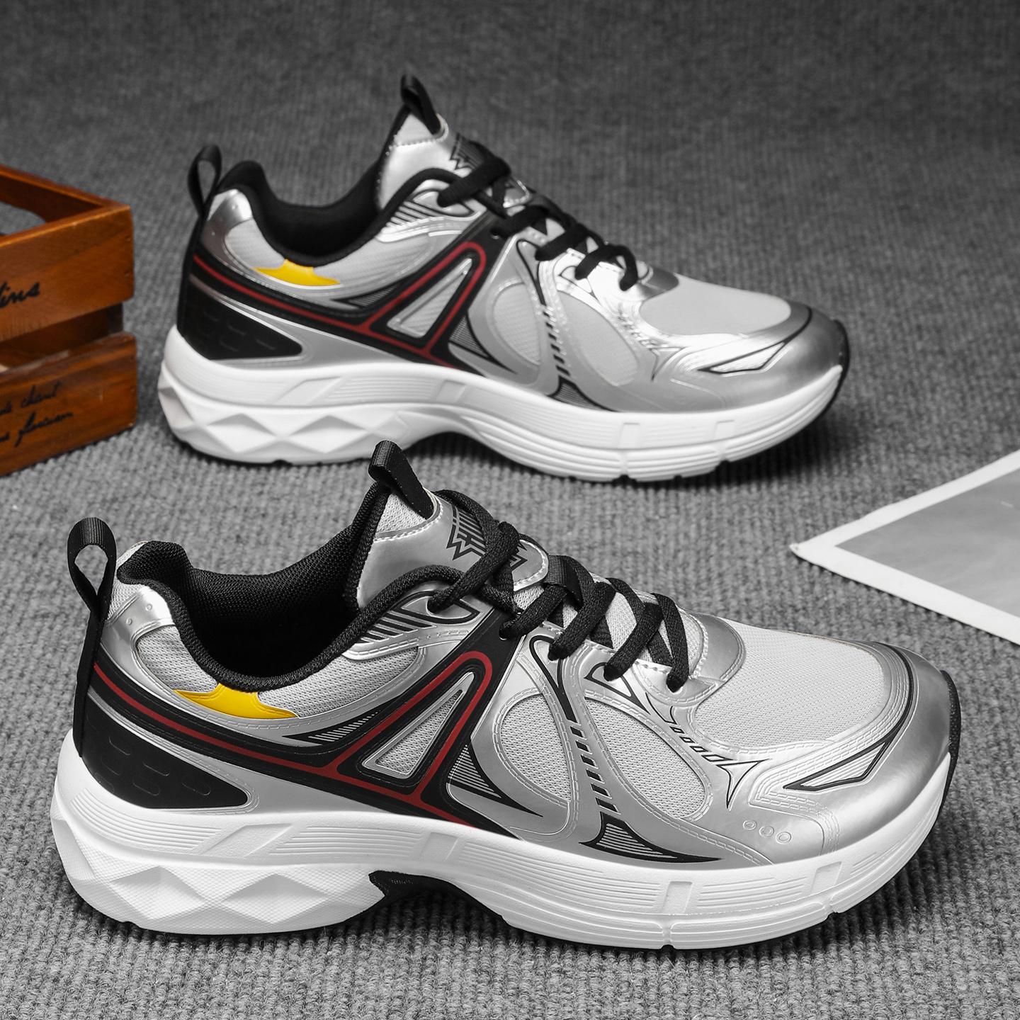 

TUINANLE Minimalist Wide Toe Shoes Mens Womens Running Sneakers Lace Up Lightweight Breathable Walking Men Shoes 43 срібний