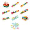 Kids Stacking Building Block Toy Toddlers Boys Girls Geometric Shapes Sorting Color Learning Fine Motor Skills Educational Building Block Toy